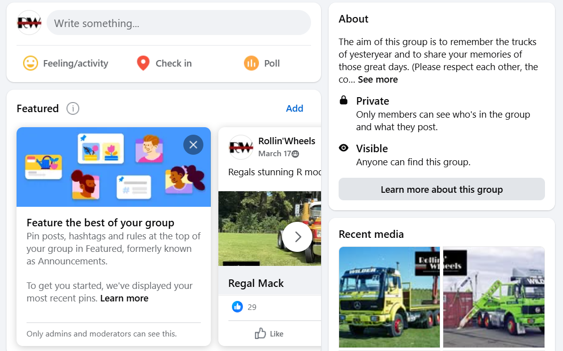 A screenshot of a social media page
