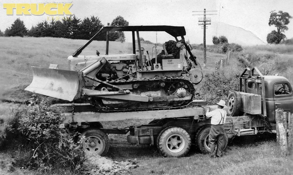 Moving a Cat bulldozer - bush style.