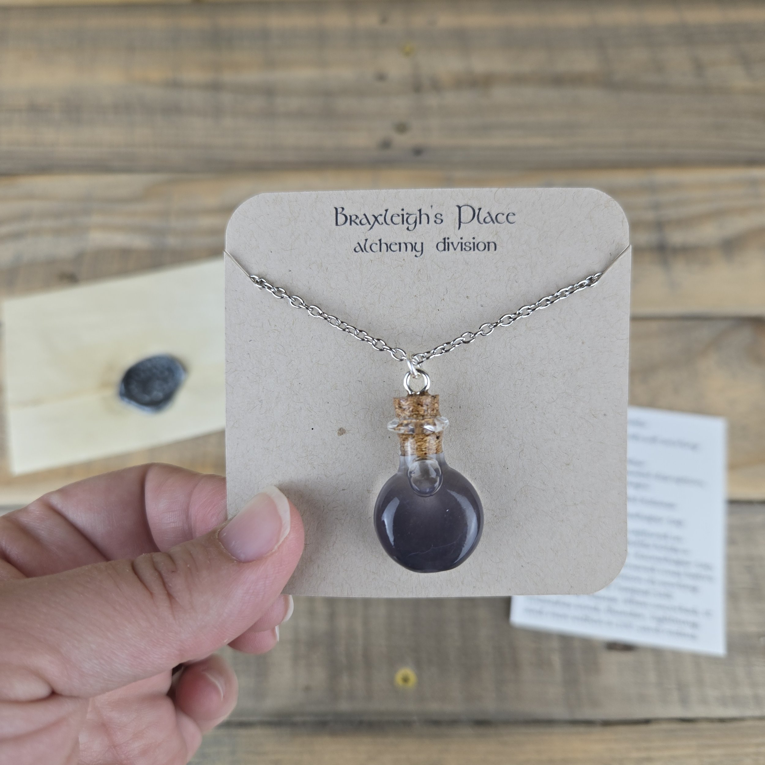 Potion Necklace Storm in a Bottle