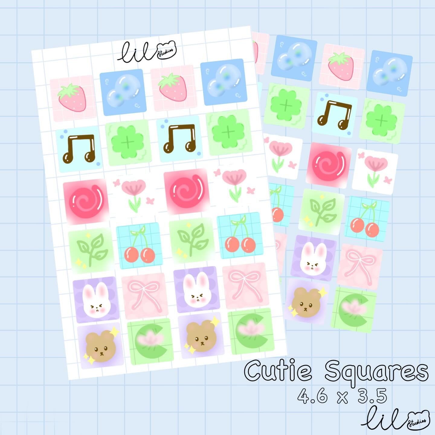 Cutie Squares☁️

Hihiii! I lowkey might come up with a new name for this sheet because I don&rsquo;t really like it so please let me know if you have any suggestions😣

New reveals coming soon!

Shares and interactions are appreciated!💗

#smallbusin