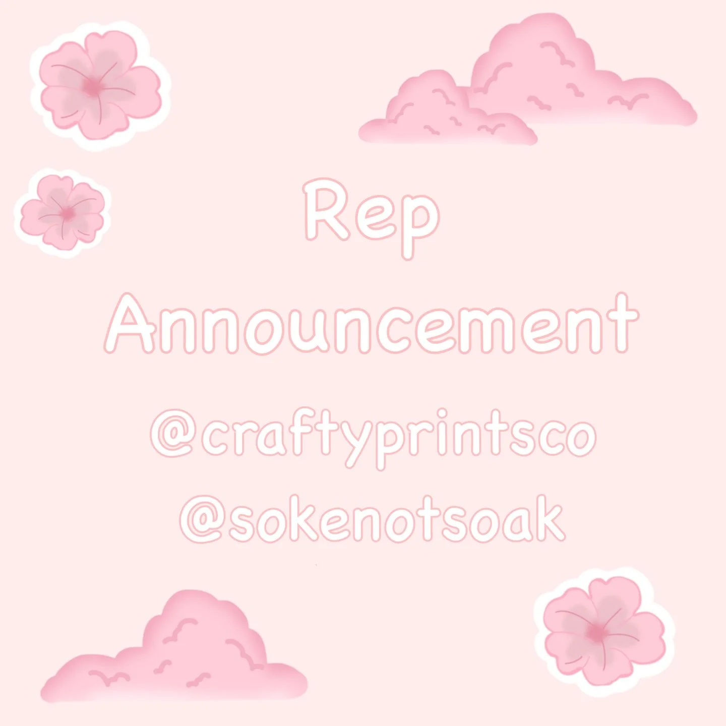 Rep announcement! Please give a warm welcome to our new reps! This was such a hard process just choosing a few reps🥹 But don&rsquo;t feel discouraged as I will be holding more searches in the future!