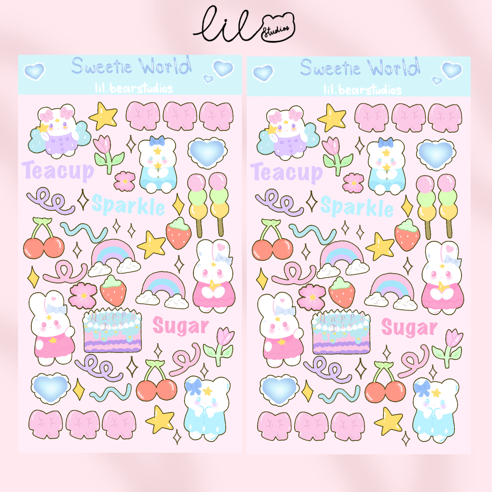 Sweetie World Sticker Sheet