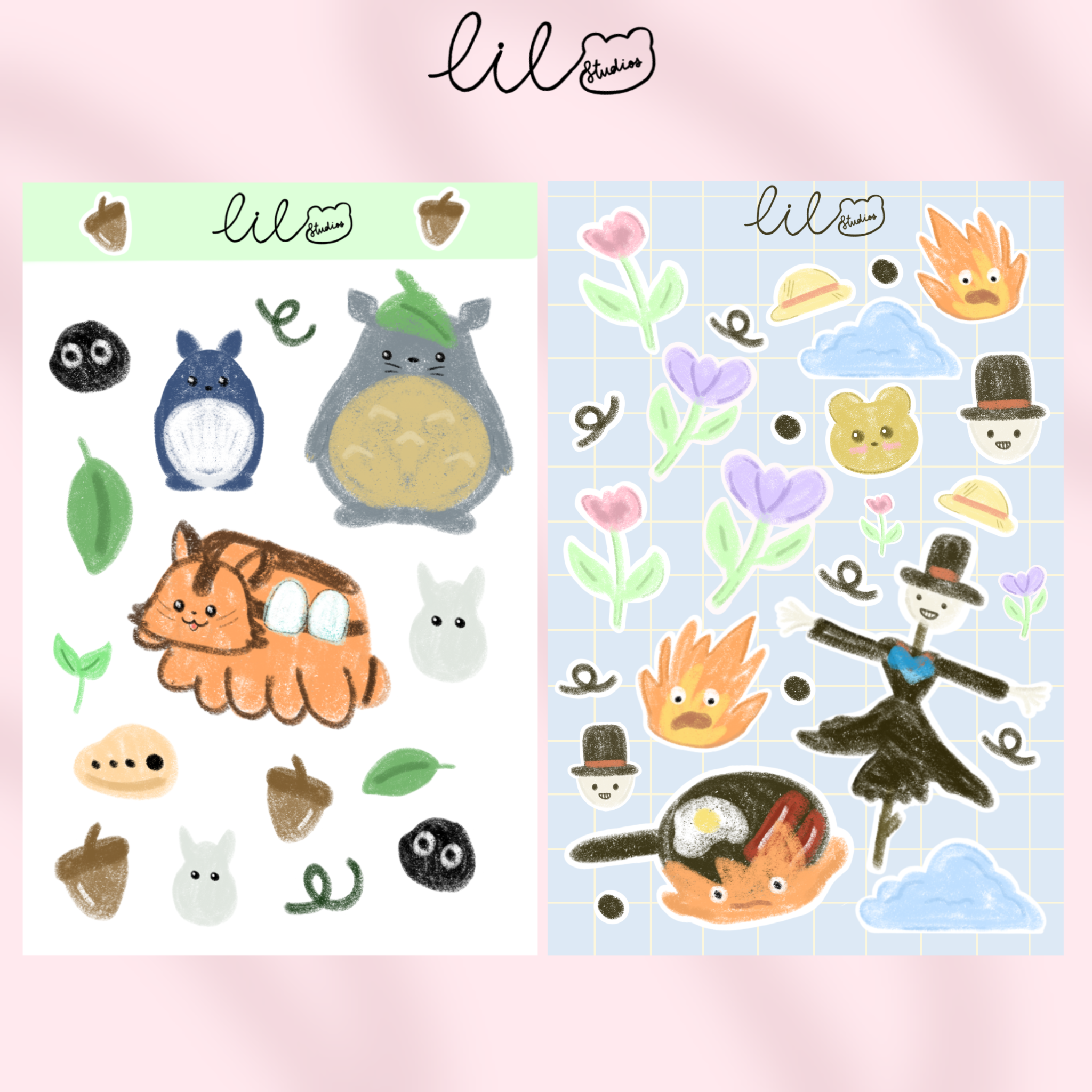 Ghibli Inspired Sticker Sheet