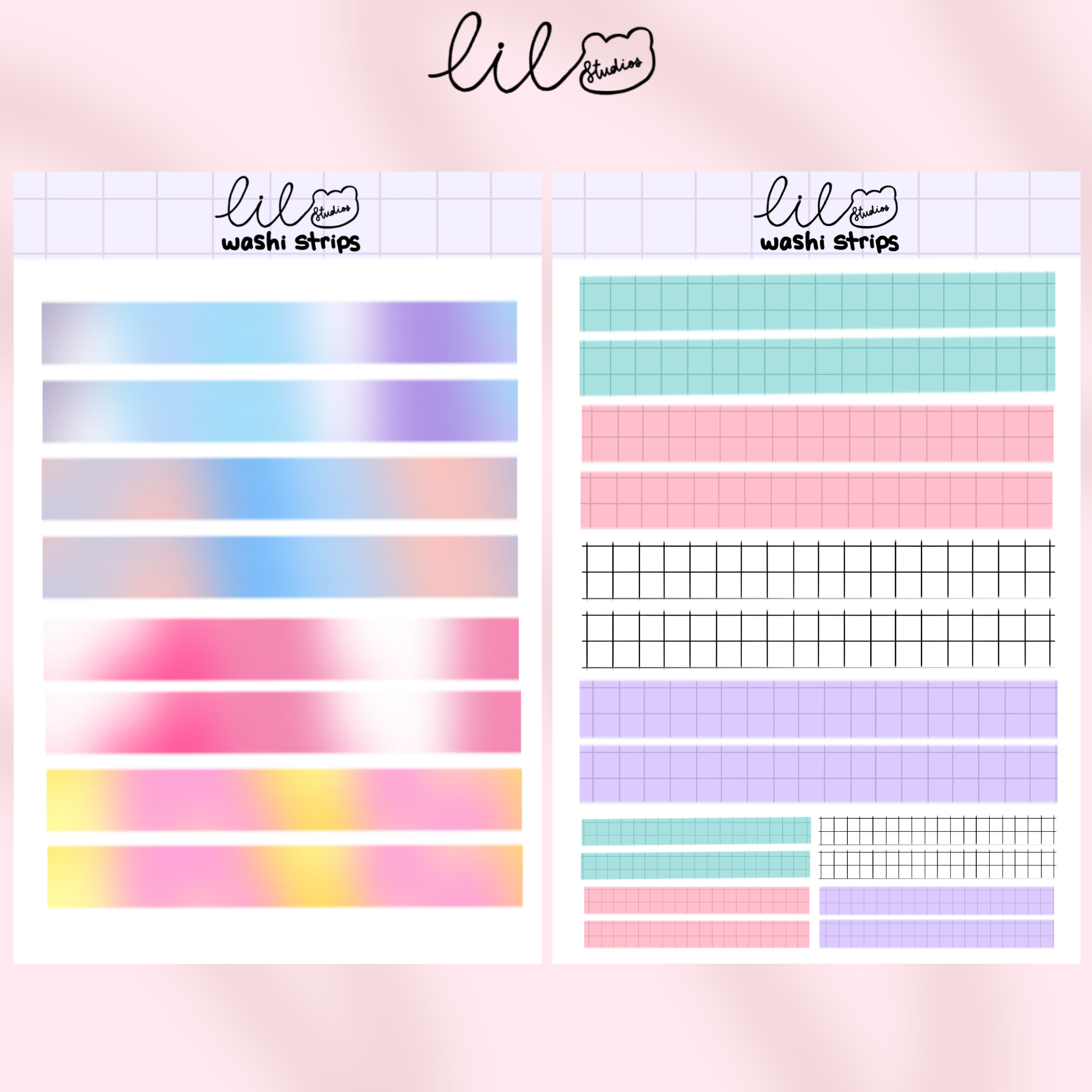 Washi Strips Sticker Sheet