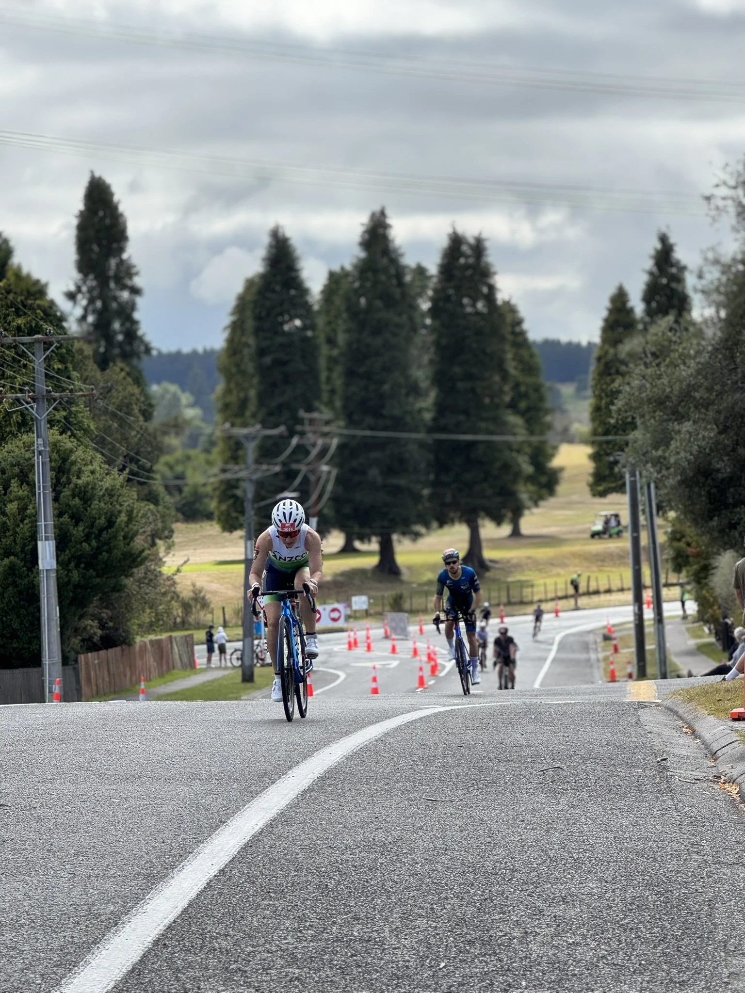 ironman cyclist at ironman new zealand