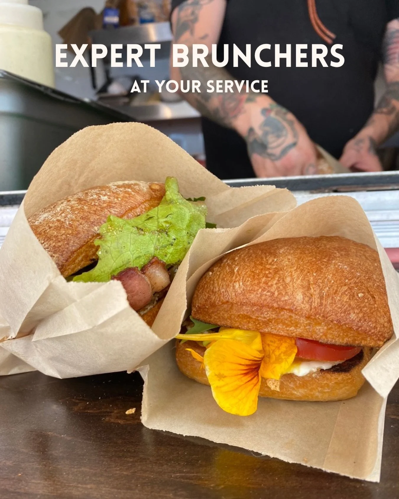 Ready &amp; at your service 🫡 

Day in and day out, our dedication is to providing the best dang breakfast in all of the land. 😘 Come check us out in Cook Street Village. We&rsquo;re open daily from 8-3 🌸