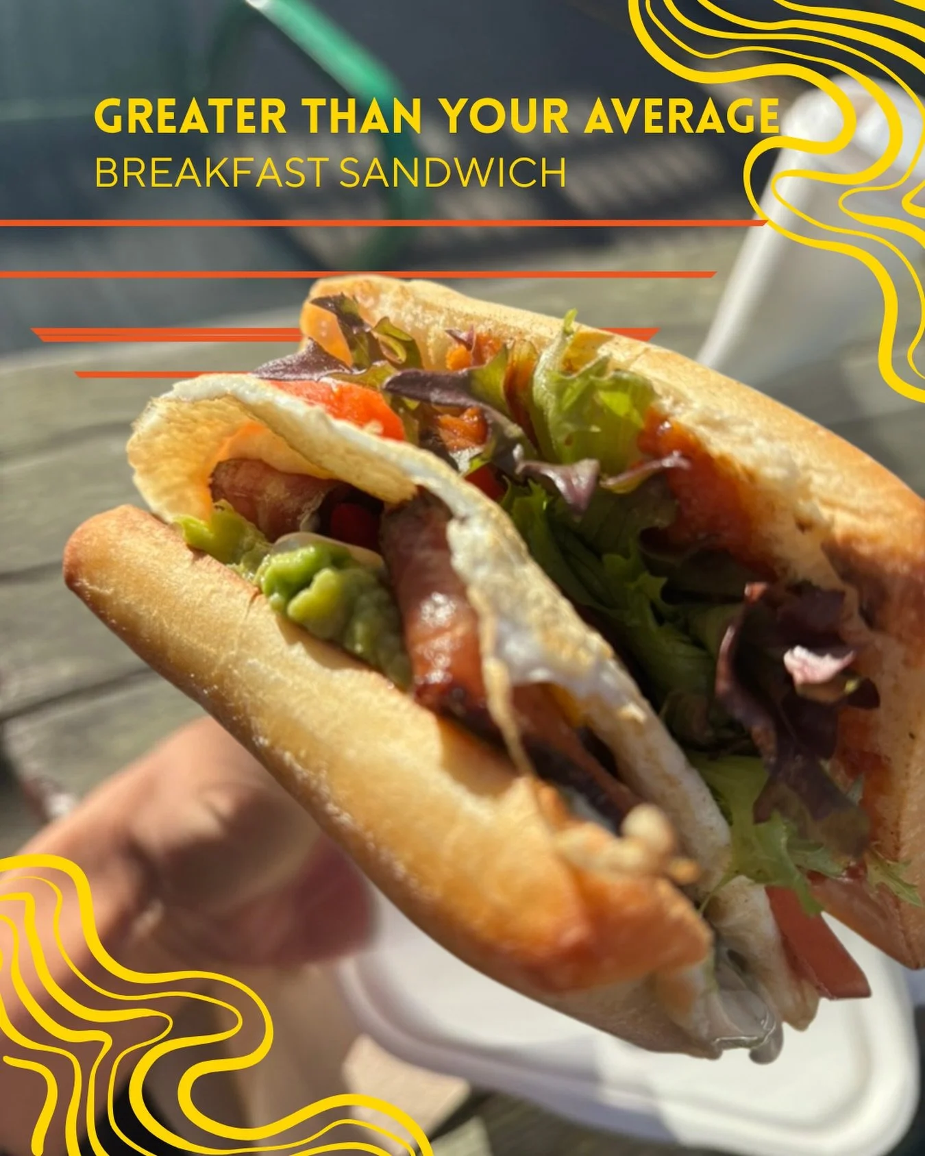 Sun is SHINING! enjoy that warmth with a little bit of breakfast love 💛✨ join us in our sunny little courtyard in the heart of Cook St village, where the rays are warm, the eggs are hot, the people are smiling, and the vibes are on point👌