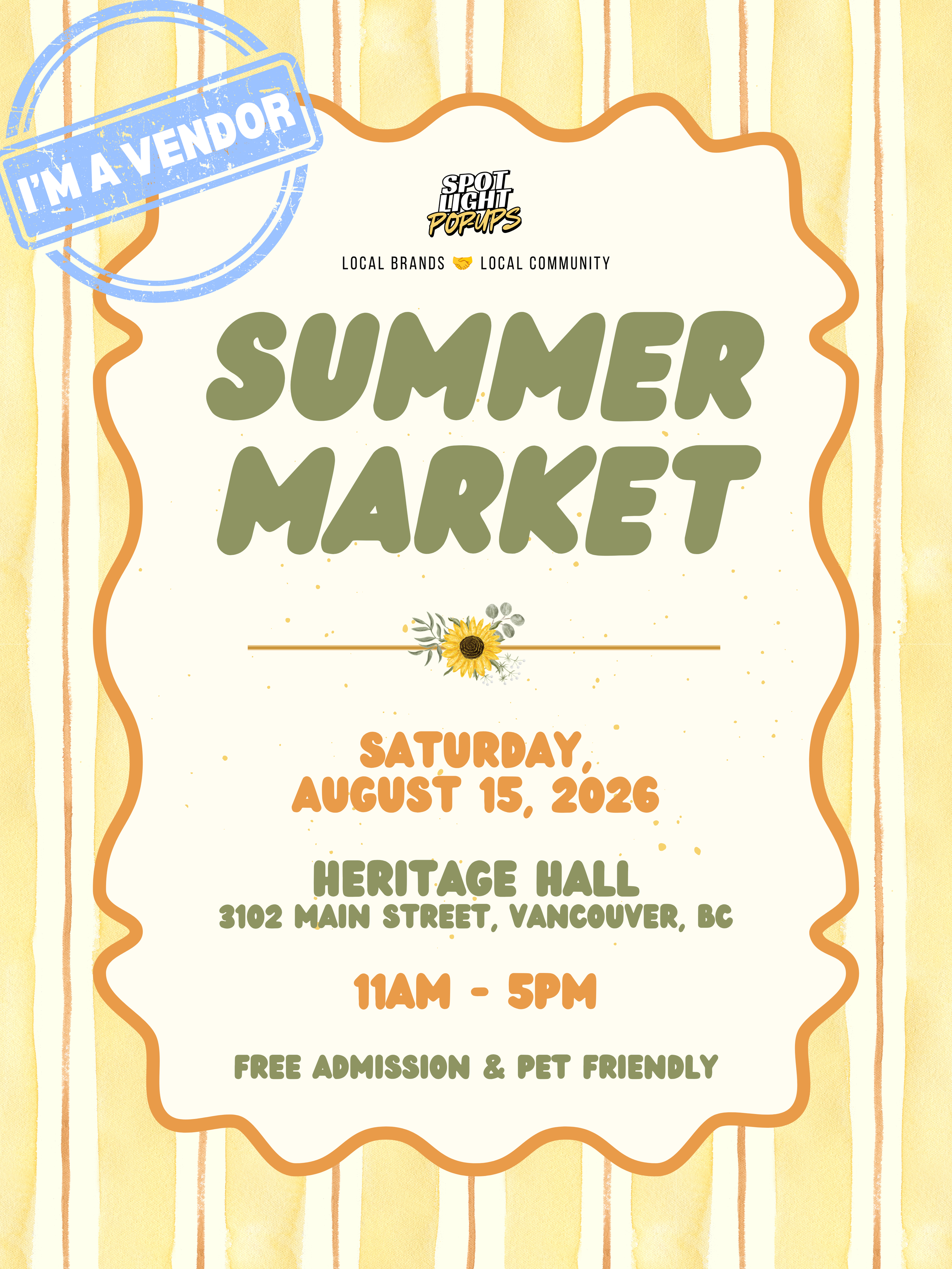 Spotlight Pop Ups Summer Market