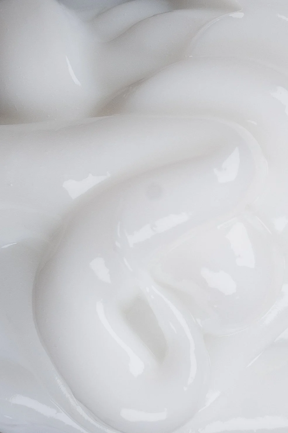 close up of the leave in conditioner thick creamy texture