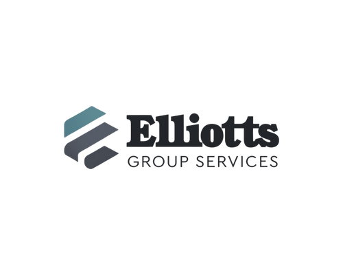 Elliott Group Services logo with geometric shapes and text