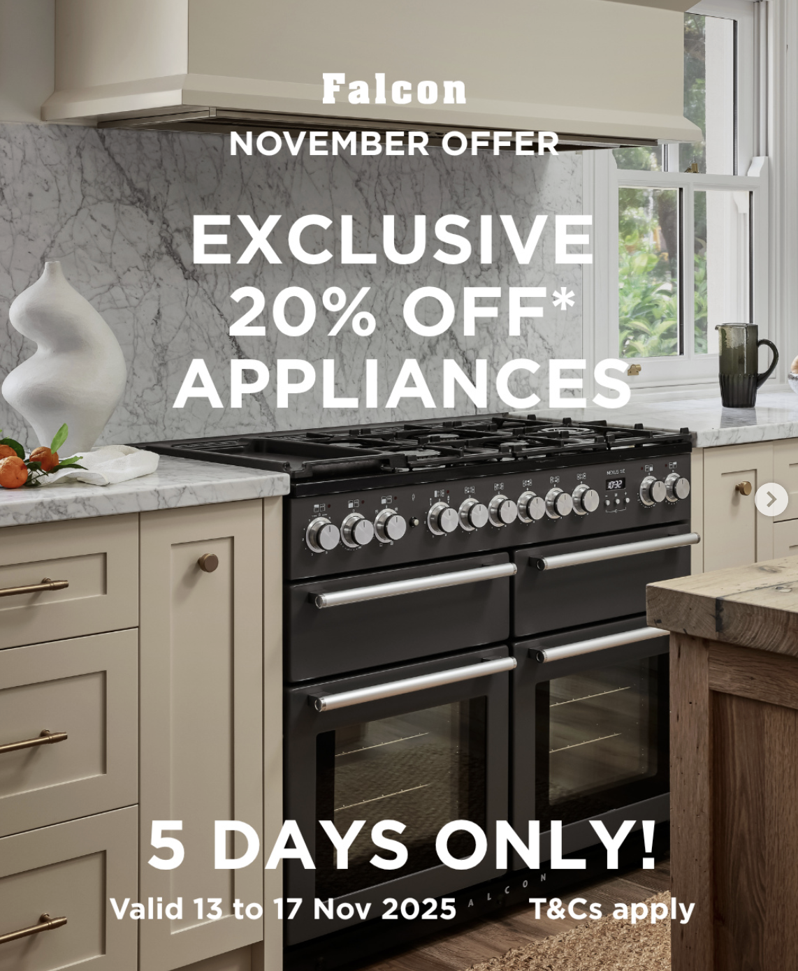 Falcon 20% off Appliances