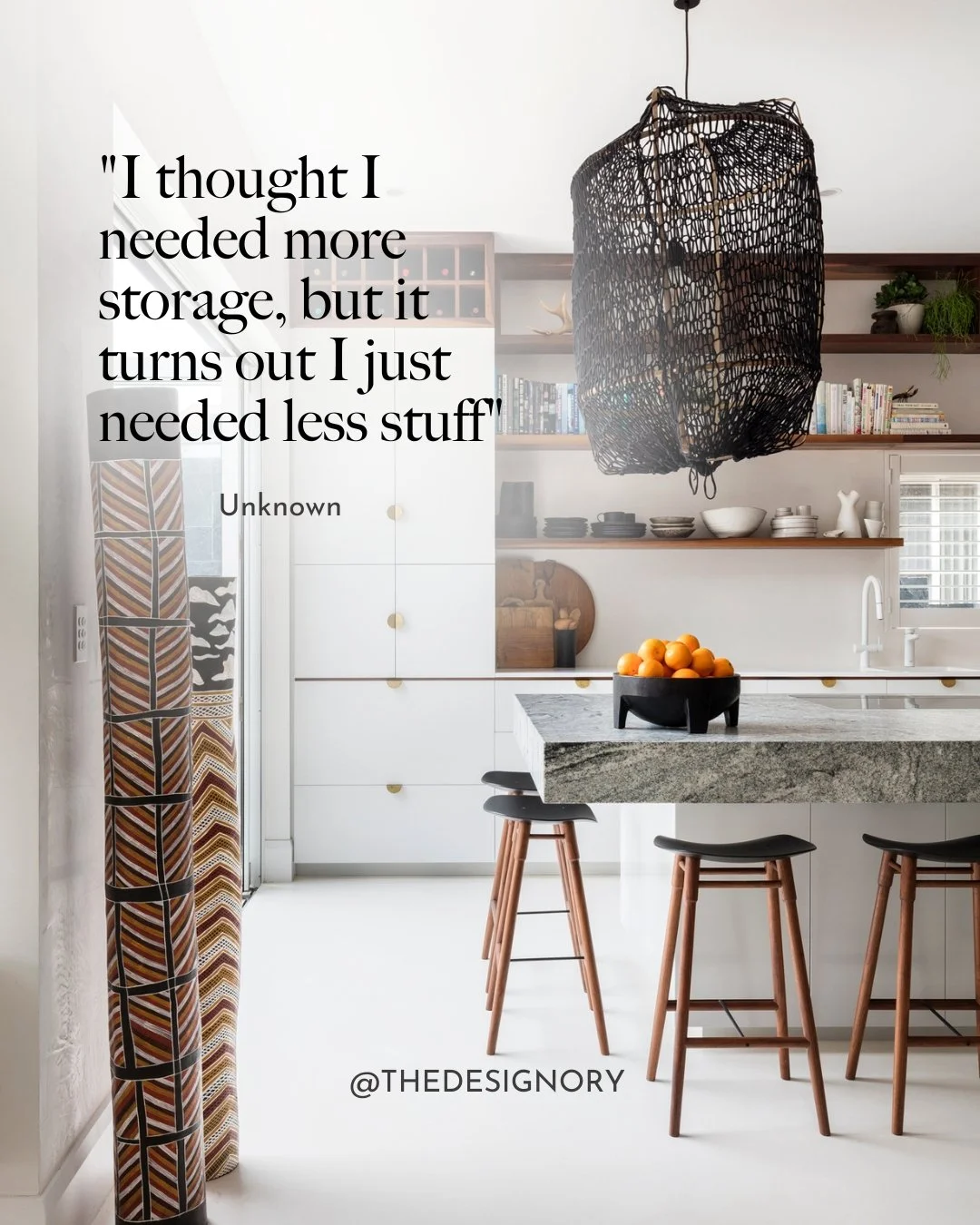 Less can be incredibly freeing. When a space is thoughtfully edited, it feels lighter, more intentional and easier to live in. 

#TheDesignory #ConsideredSpaces #DesignWithIntention #TimelessInteriors #InteriorInspiration