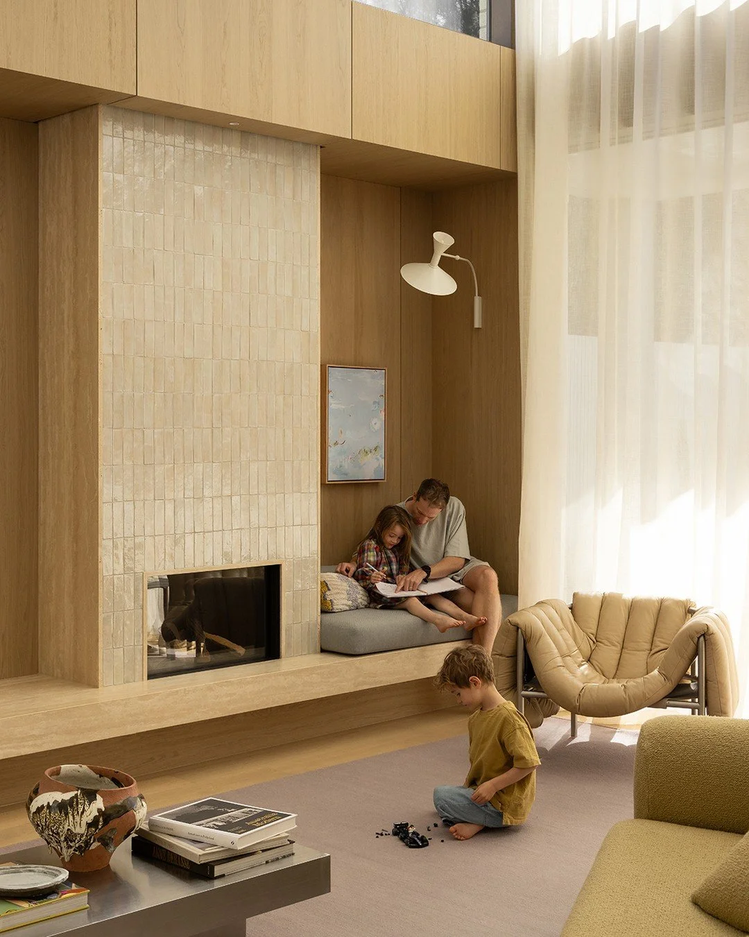 This warm and modern interior is a sanctuary. The perfect restrained palette with a functional layout which prioritises family living. 

Design by @inform_melbourne 
Images by @timothykaye 

#australiandesign #designerhome #homedesign #interiors