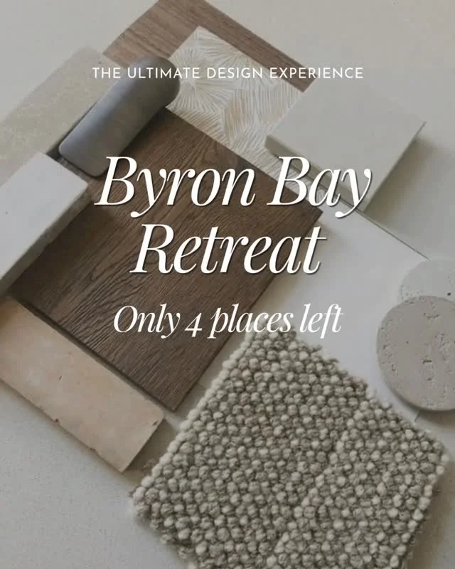 Don't snooze on this... there are only 4 places left...The Ultimate Design Experience - Byron Bay Design Retreat | May 15th and 16th 2026

Join us for an exclusive in-person design retreat in Byron Bay &mdash; where relaxed luxury, thoughtful design 