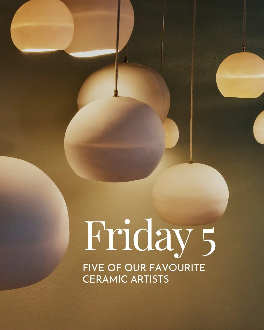 Friday 5: Aussie Ceramicists we adore!

Five ceramicists we&rsquo;re loving right now &mdash; each bringing their own take on texture, form and materiality. From soft and sculptural to raw and expressive, these are the pieces that add depth and soul 