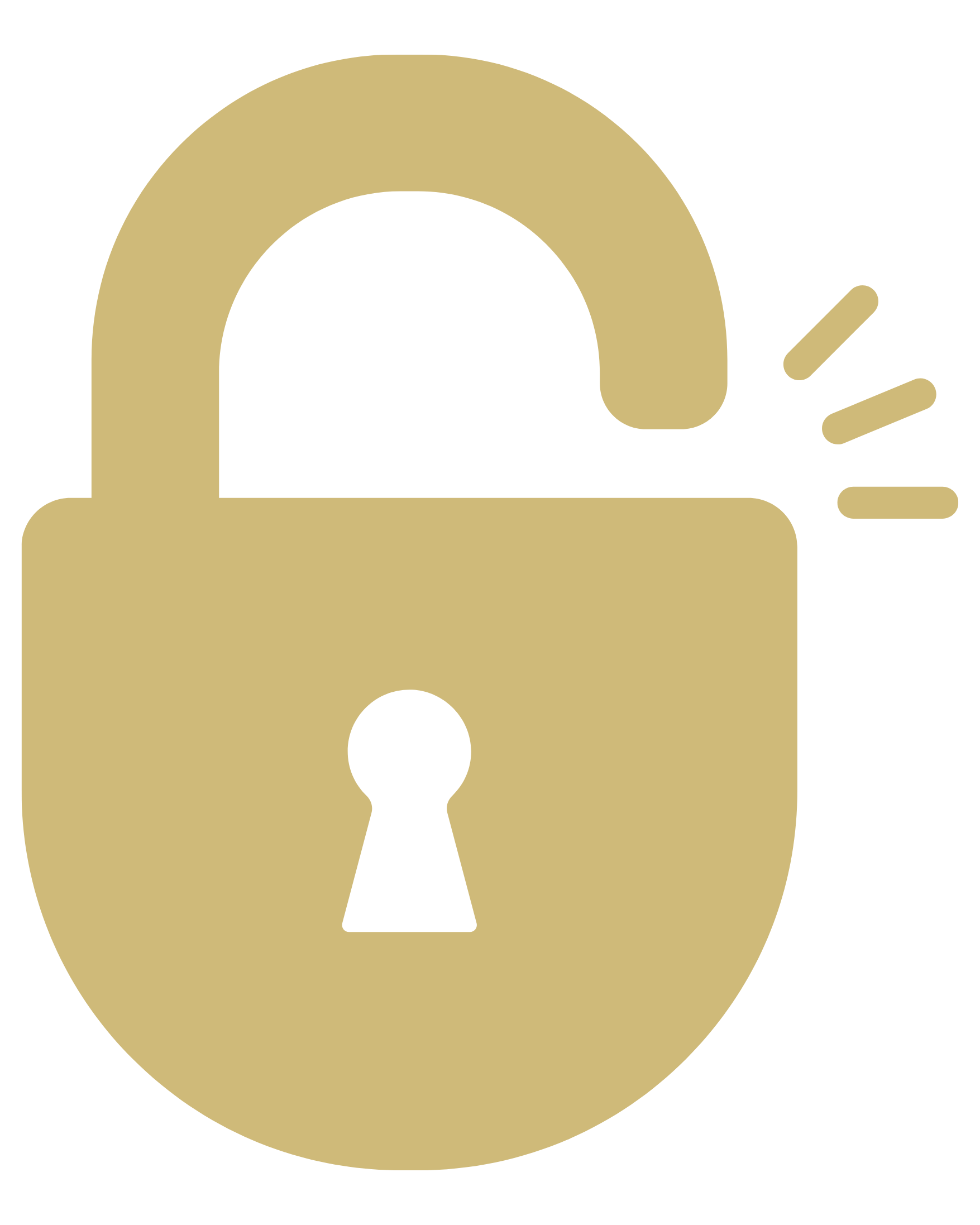 Illustration of a padlock and an alarm clock on a black background.