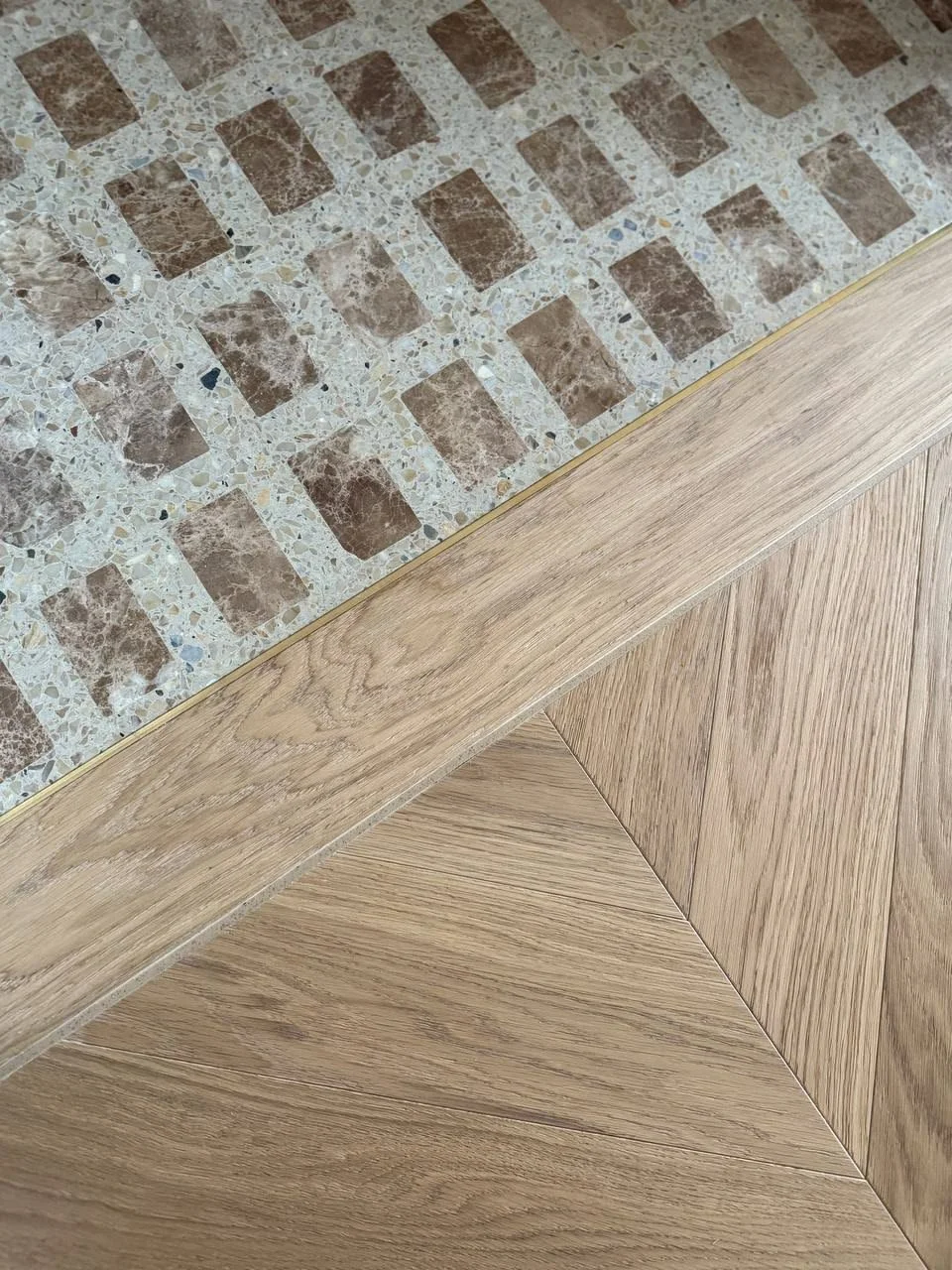 Flooring transitions that make our little design hearts sing. 

Because sometimes it's the tiniest details that make the BIGGEST impact. The way two materials meet, the change in texture, that perfectly considered junction... honestly, it's the littl