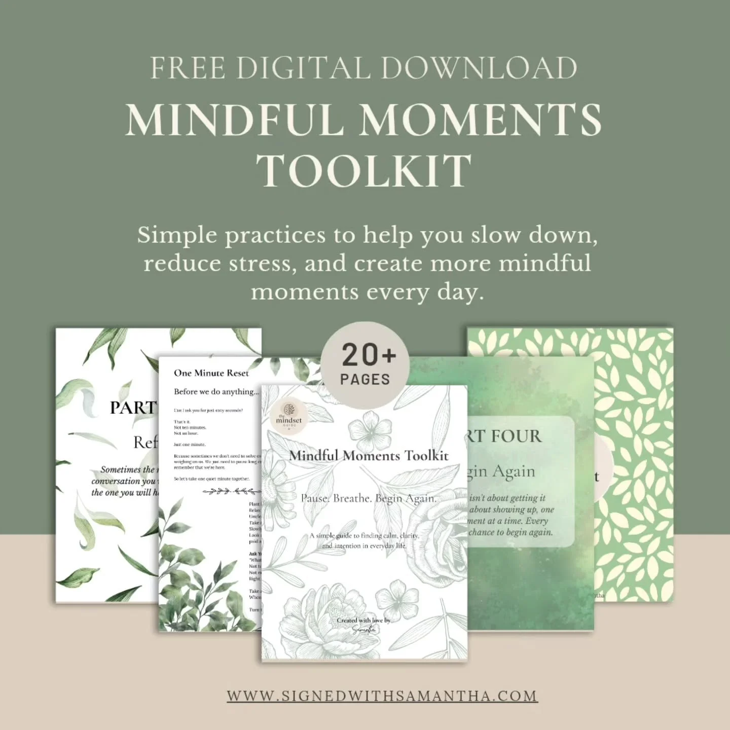 I've been working on something quietly for the past few weeks...
It's almost ready.

Inside are the small practices that have helped me slow down when life feels overwhelming.

No fluff. No pressure. Just simple moments you can come back to whenever 