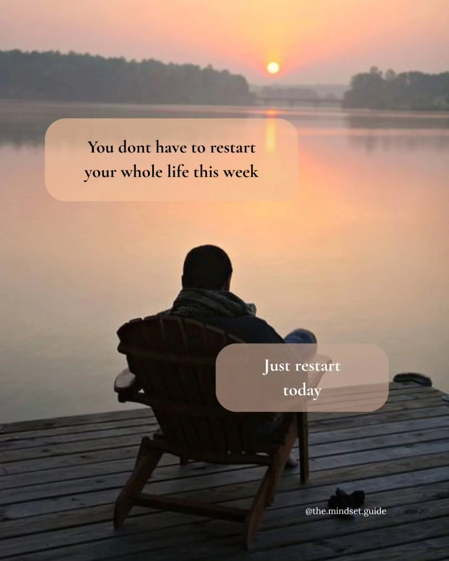 We put so much pressure on Mondays that we forget Sundays can be a fresh start too.

You don't need a new planner.

You don't need a perfect routine.

You don't need to have everything figured out by tomorrow morning.

Maybe today is just about takin