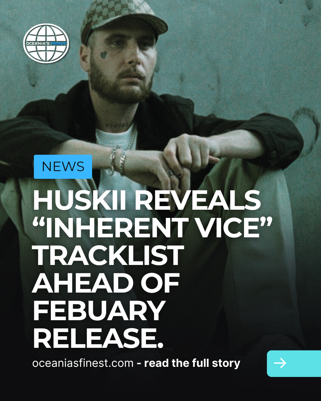 Huskii Reveals “INHERENT VICE” Tracklist Ahead of February Release