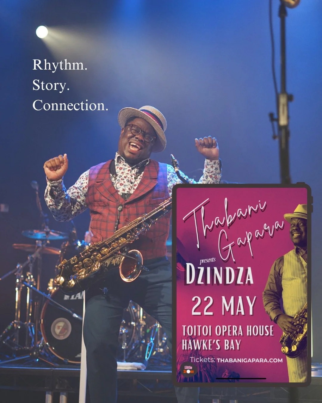 Tomorrow night! 🎷

Internationally acclaimed saxophonist &amp; composer @thabanigapara brings DZINDZA to @toitoivenues - for an intimate and immersive live performance blending jazz, storytelling, rhythm and cultural connection.

We absolutely loved