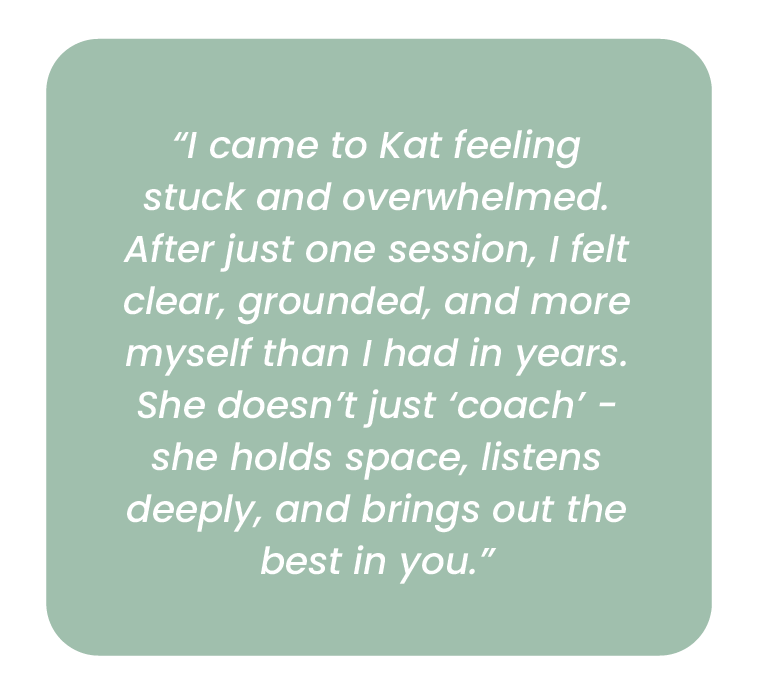 Inspirational quote about feeling grounded and self-improvement on a soft green background.