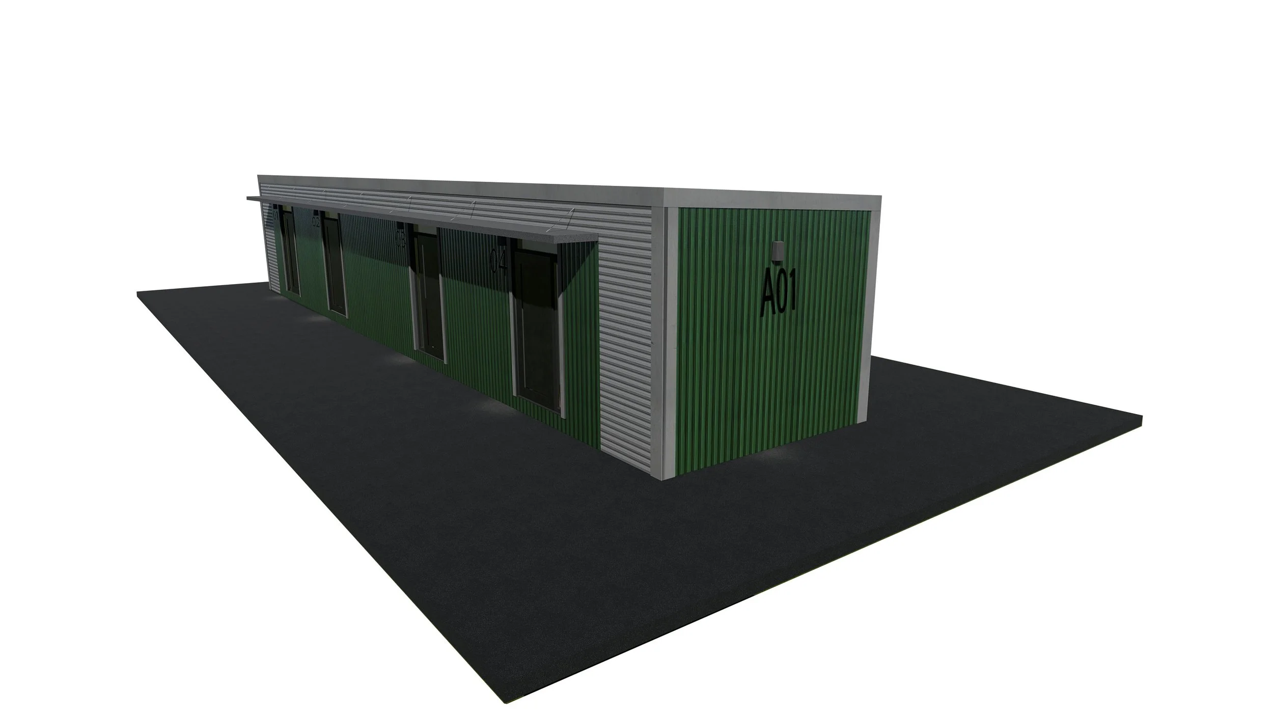 Proposed colors and canopy for shelters