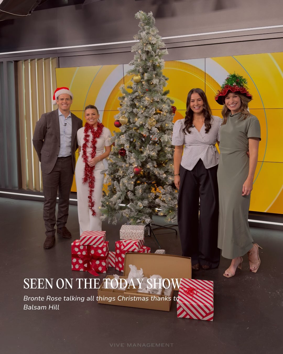 Never to early for Christmas with @bronte_rose who appeared on the today show with @balsamhillau 🌲