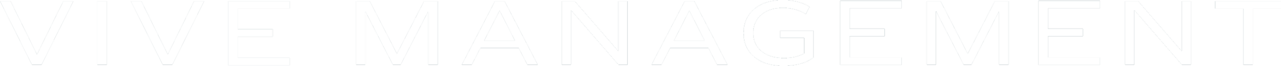 Close-up of a sign with the phrase "VIVE MANAGEMENT" in white capital letters on a black background.