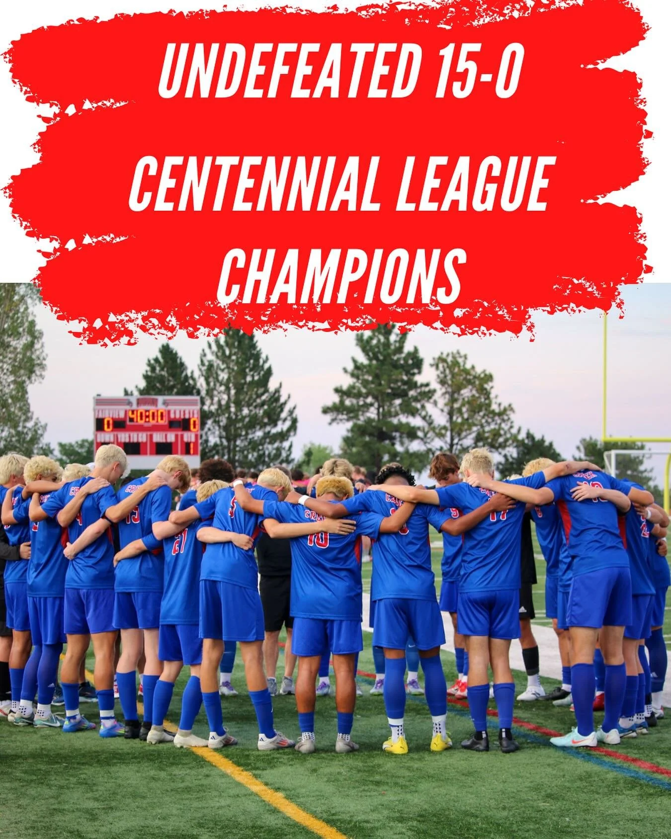 Your Bruins finished the regular season undefeated. Ready for playoffs! 🐻⚽️