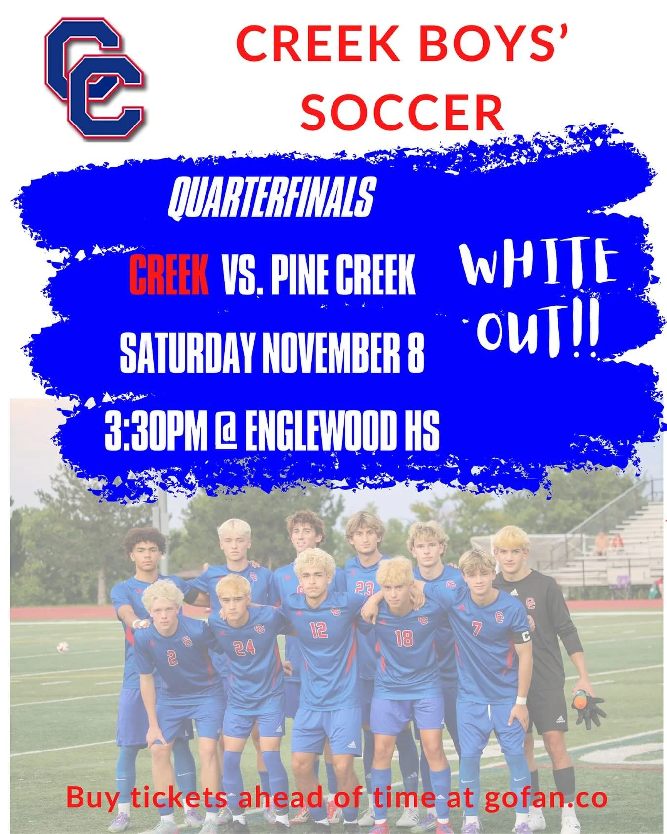 Quarters SATURDAY!! Support your Bruins as they continue their postseason run!