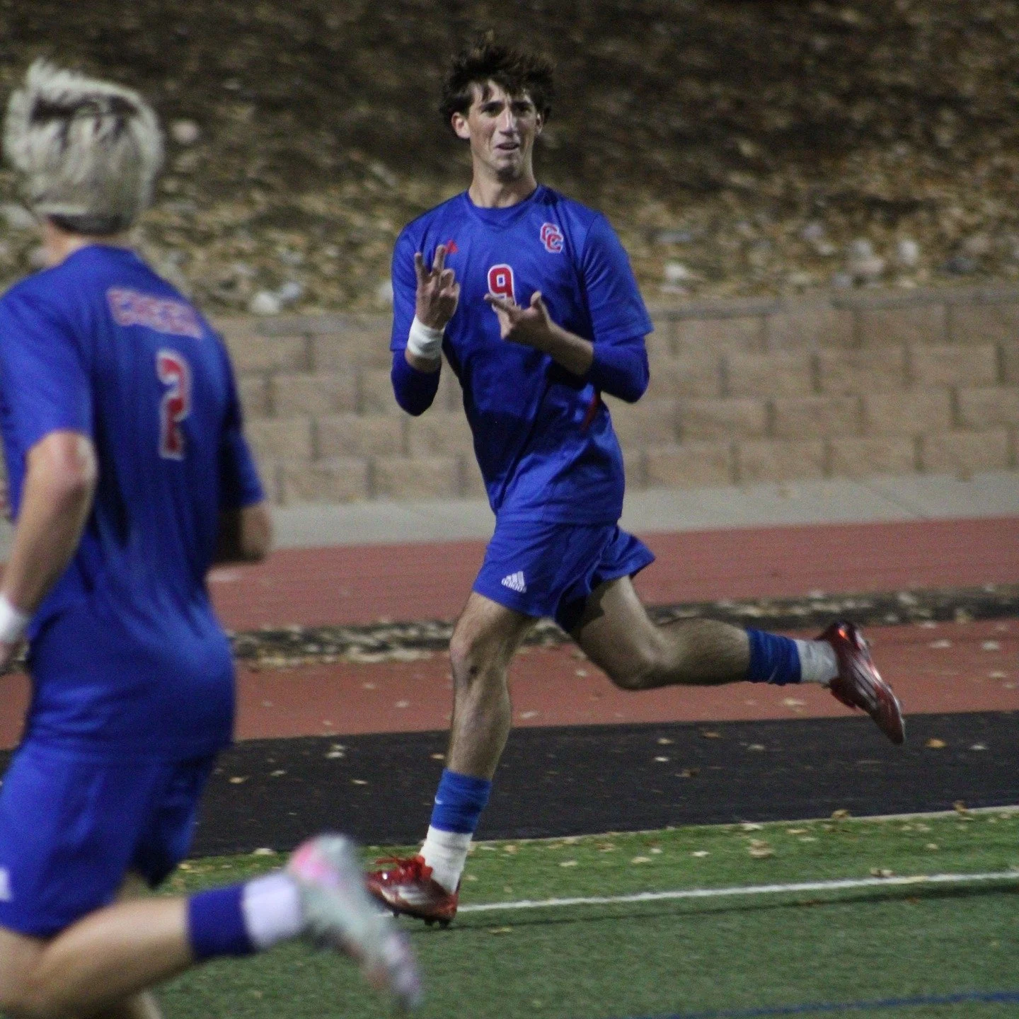 Waiting for the quarterfinals and reliving some moments from our first playoff game. Let's show up tomorrow, Creek! White out!