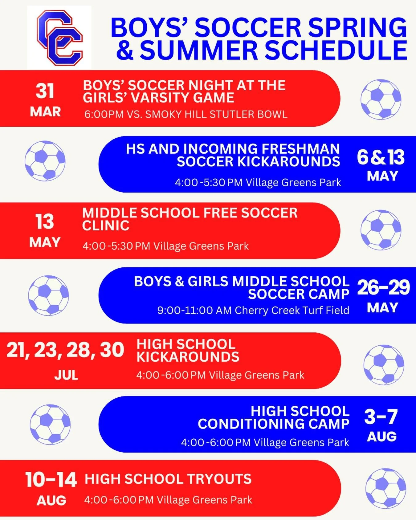 Mark your calendars!