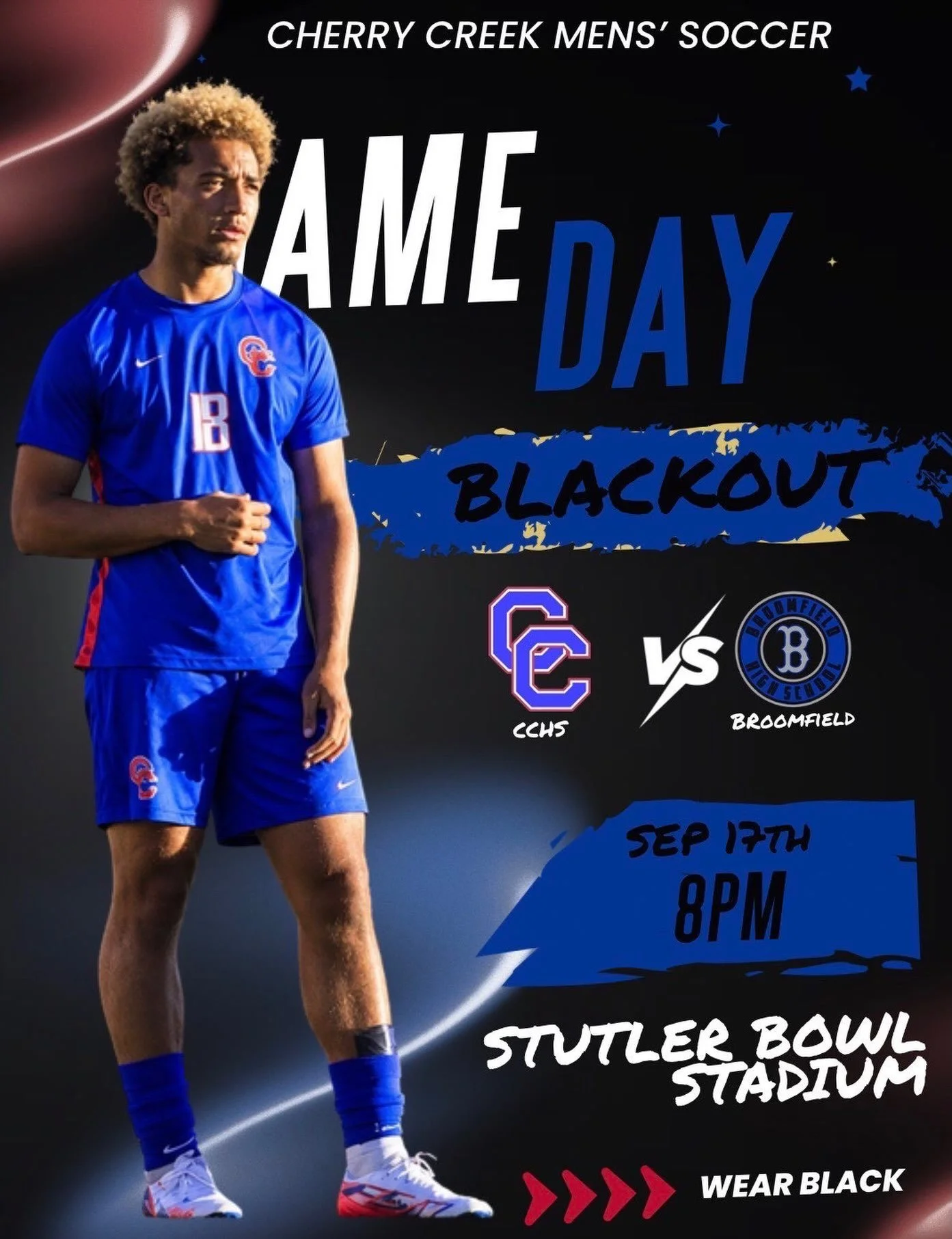 BLACKOUT Vs. Broomfield. 🖤⚽️