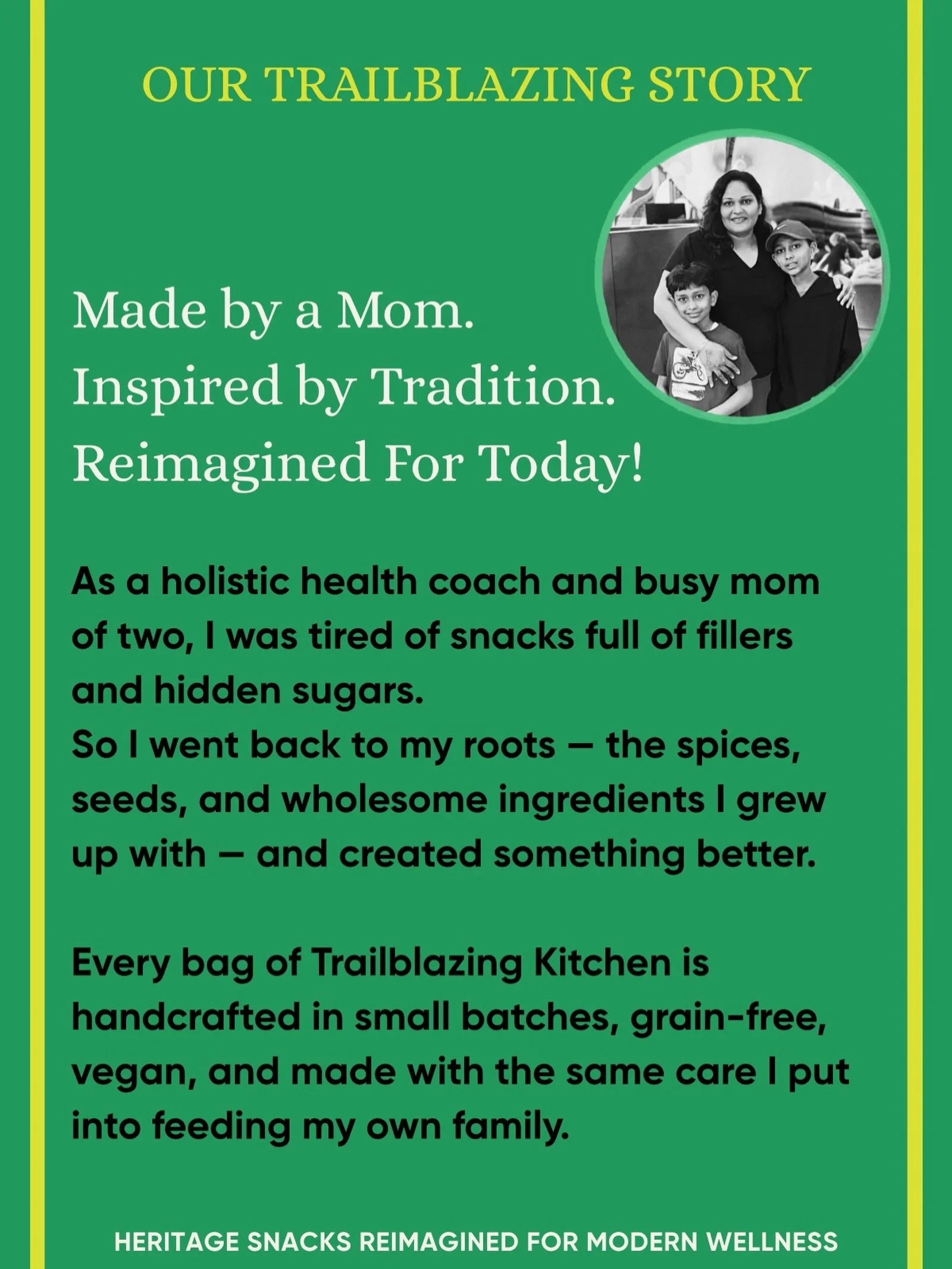 Just a mom doing her thing!

Building a brand inspired by her heritage and her transformation!

#momof2 #entrepreneur