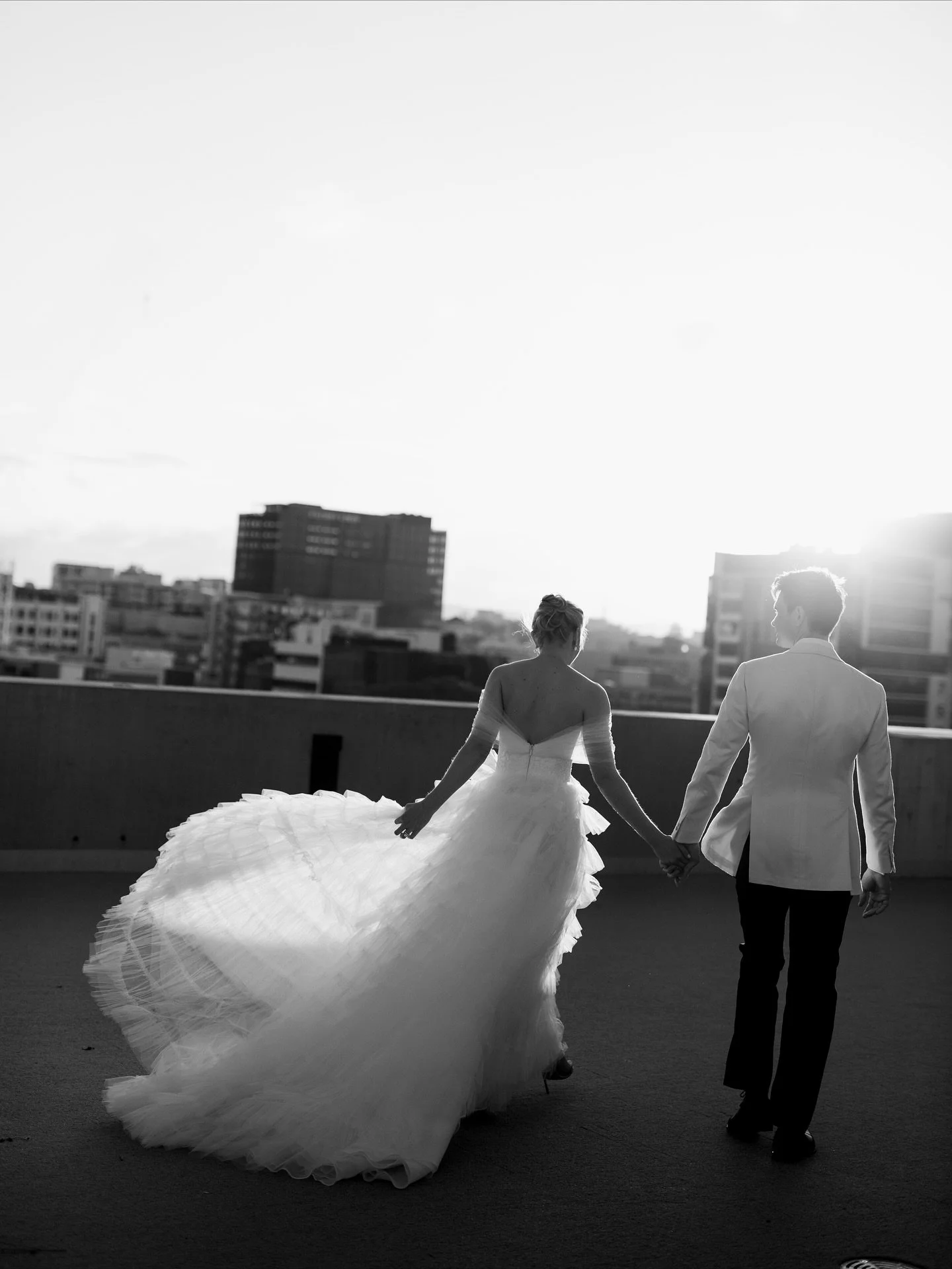 A beautiful rooftop celebration for these two! ❤️