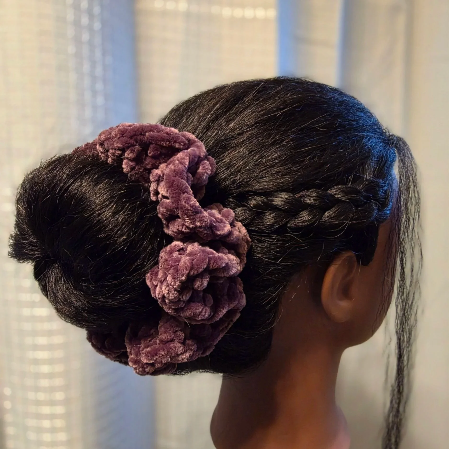 handmade-crochet-scrunchie-bold-velvet-blackberry-sage-sparkler-jasmyn-steele.jpg