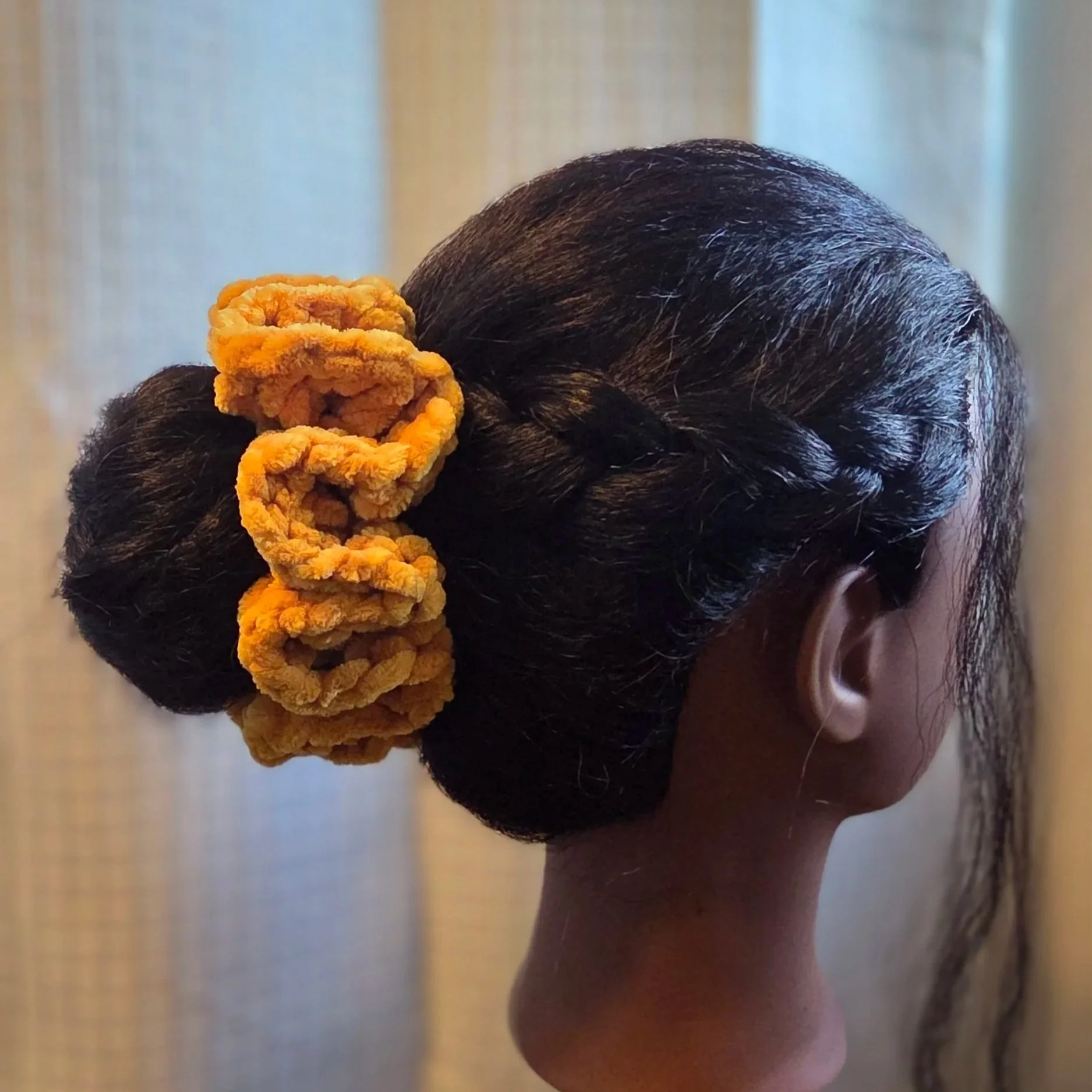 handmade-crochet-scrunchie-bold-velvet-tumeric-ginger-latte-jasmyn-steele.jpg