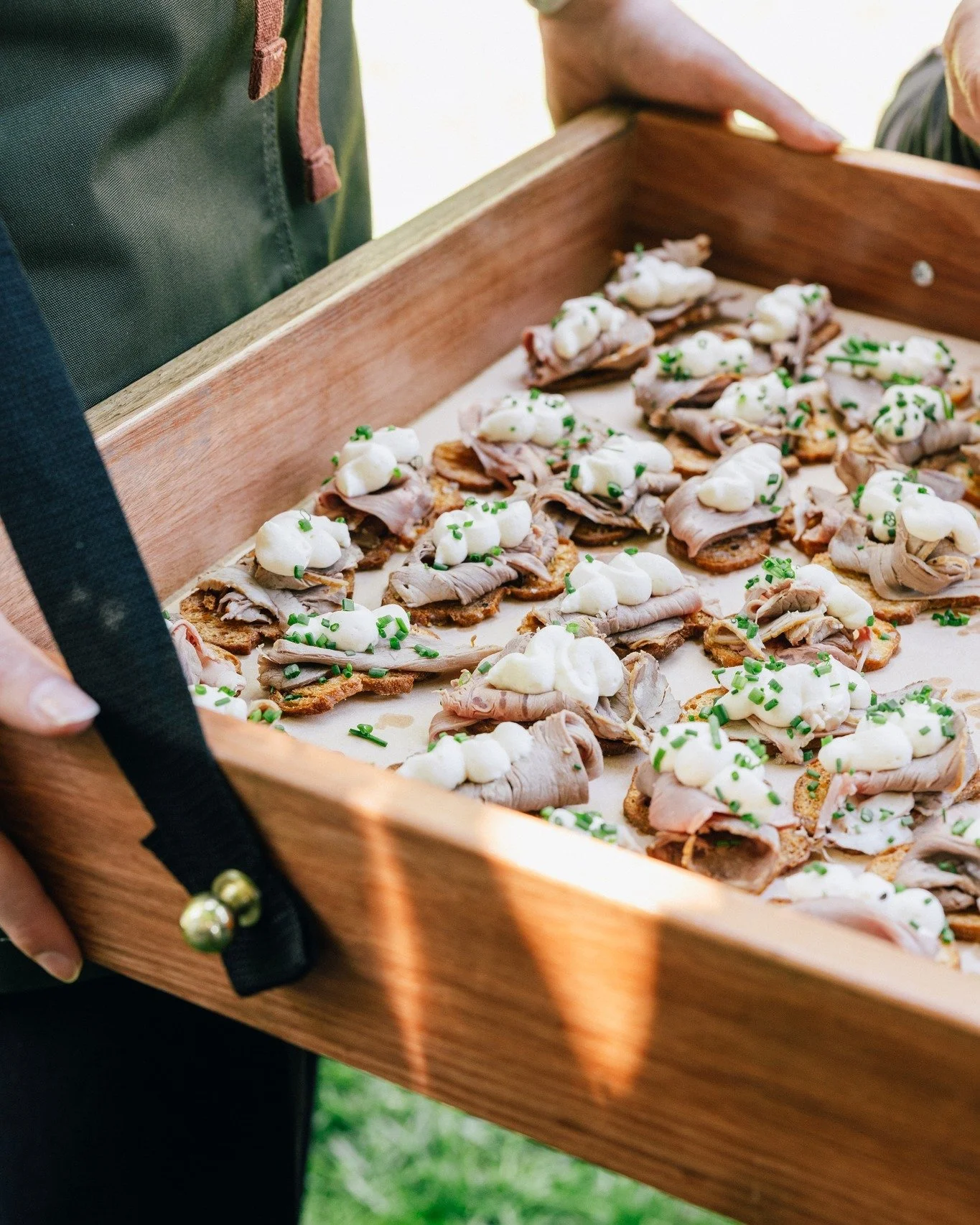 Canap&eacute;s roaming, drinks in hand, good times all around. 🥂
Weddings, long lunches, or private events - your perfect day, made simple and unforgettable.

#canberra #bestcaterer #canberrawedding #visityassvalley #upperlachlan #visitupperlachlans