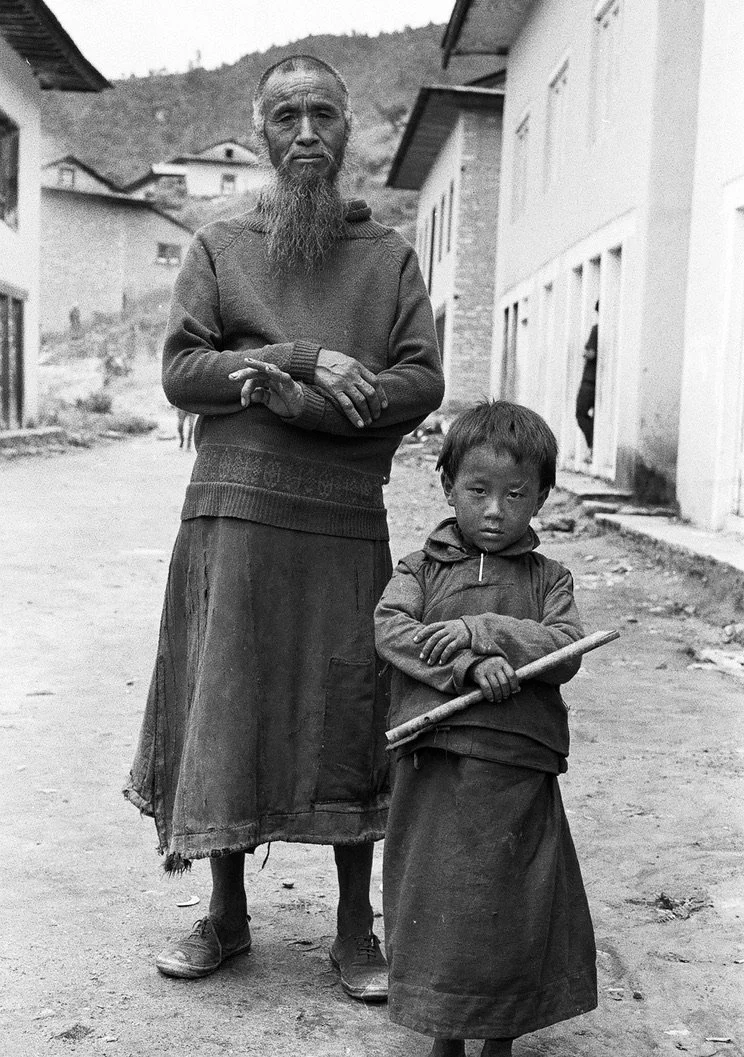 Monk with his son. Taken after the loss of premier baby in the hospital.