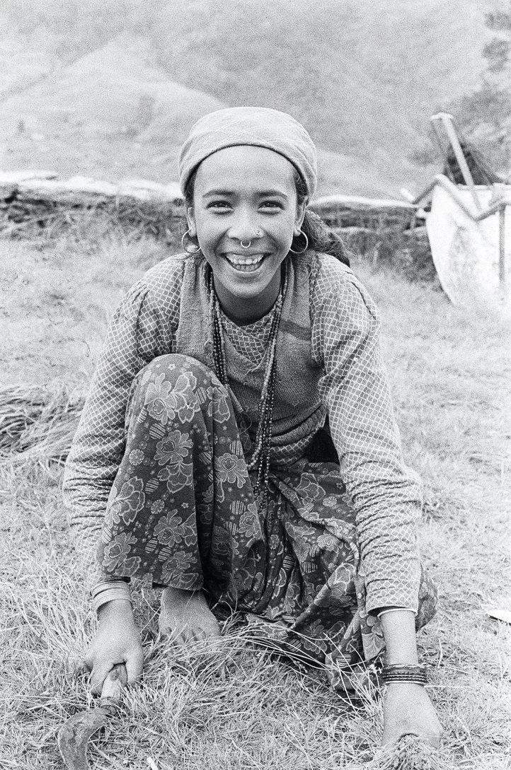 cutting grass for cows