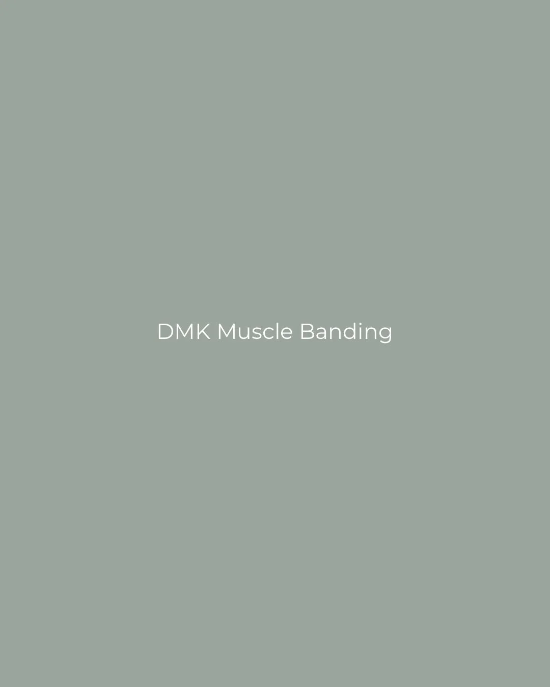 Muscle Banding is DMK&rsquo;s signature treatment for skin that&rsquo;s starting to lose its firmness, particularly around the jawline, under the chin and the smile lines.
Think of it like a workout for your face: one session gives you a lovely glow,
