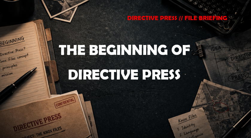 FILE 01: The Beginning of Directive Press