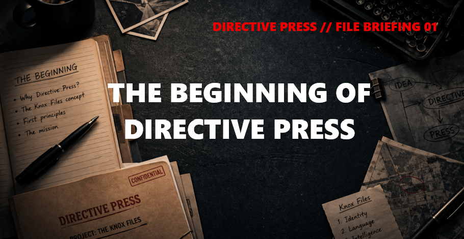 FILE 01: The Beginning of Directive Press