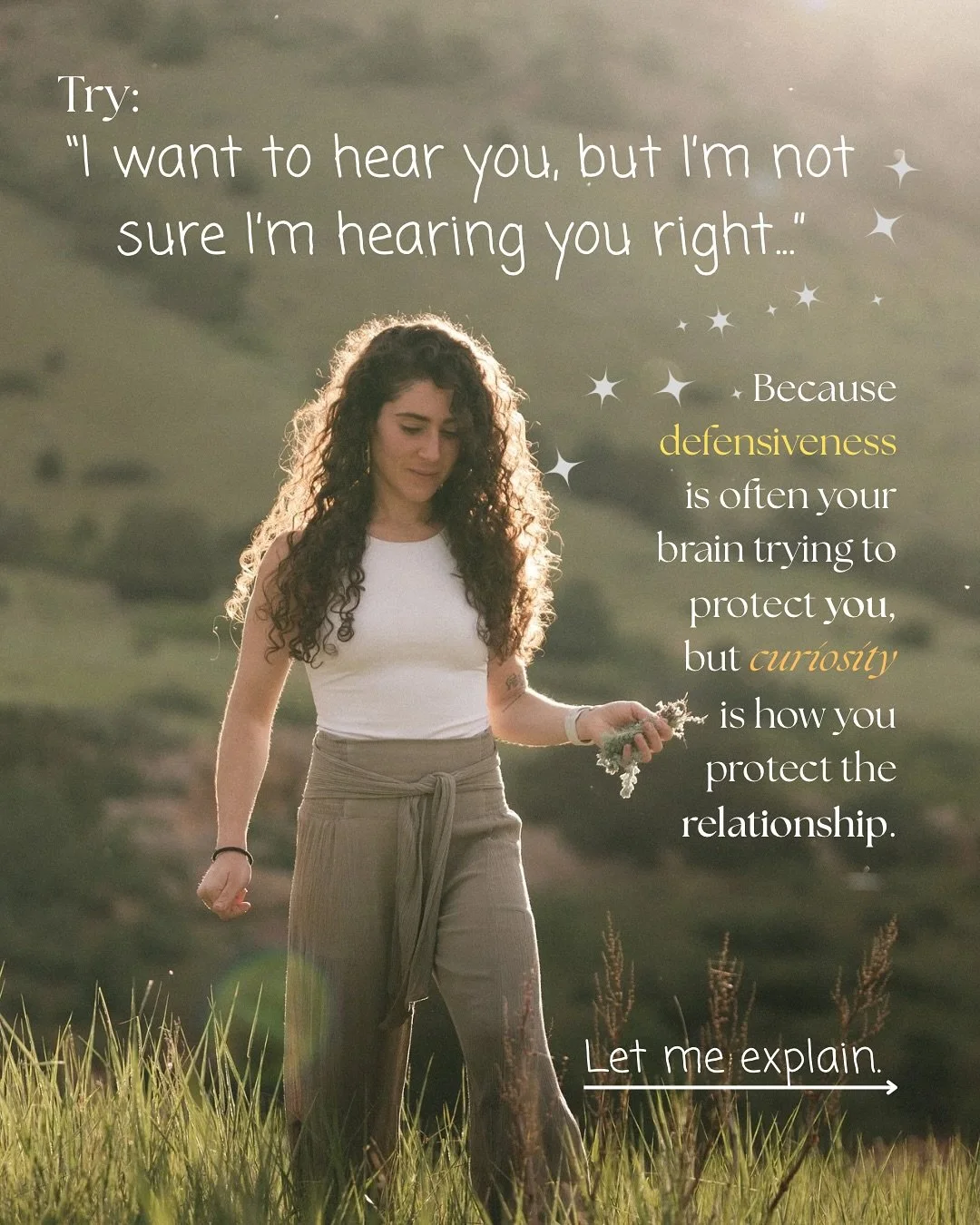 Defensiveness can quietly shift the focus from their experience to your discomfort.
It&rsquo;s a natural response, but it doesn&rsquo;t always serve the conversation.

Because in that moment, it stops being about what they&rsquo;re trying to share, a