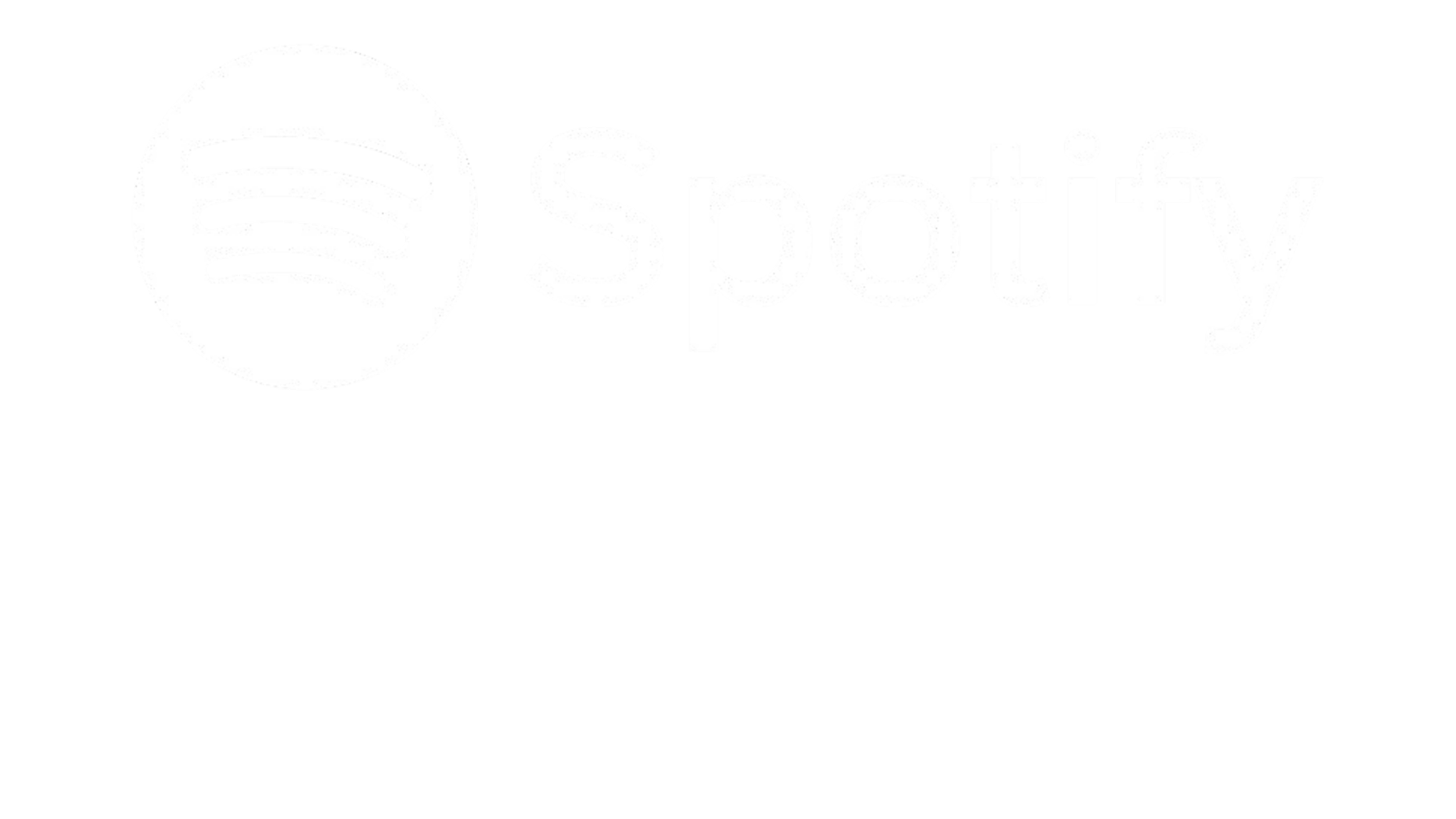 Spotify logo featuring a white circle with three black curved lines and the word 'Spotify' in white next to it.