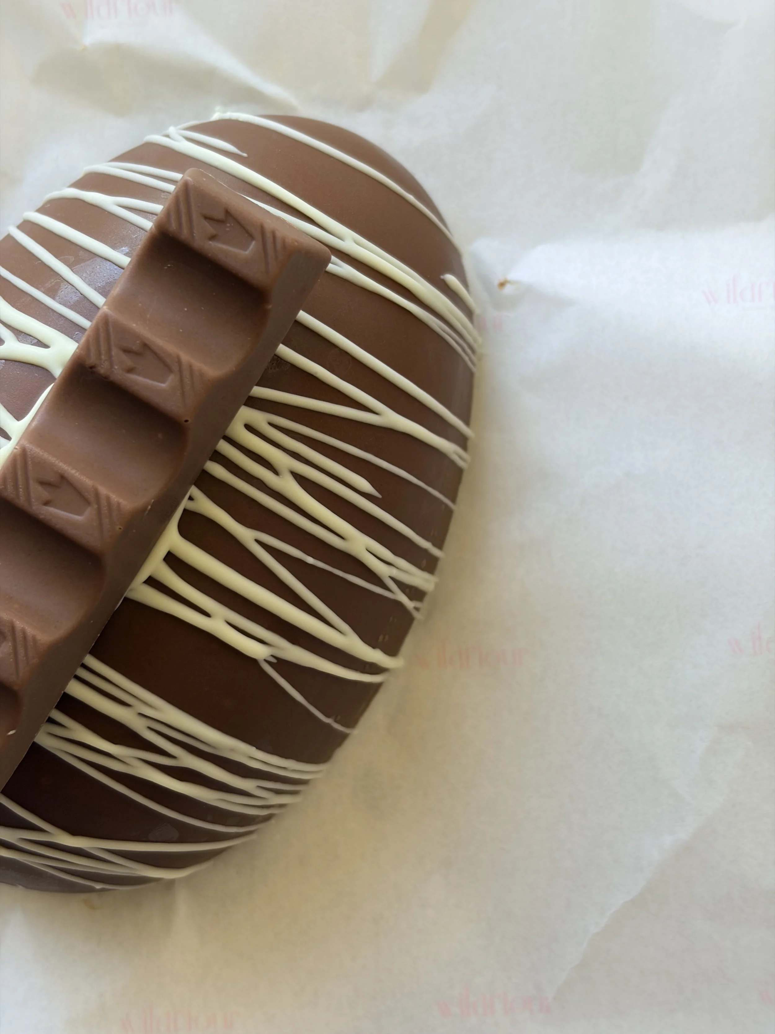 Loaded Easter Egg - Kinder Brownie Stuffed