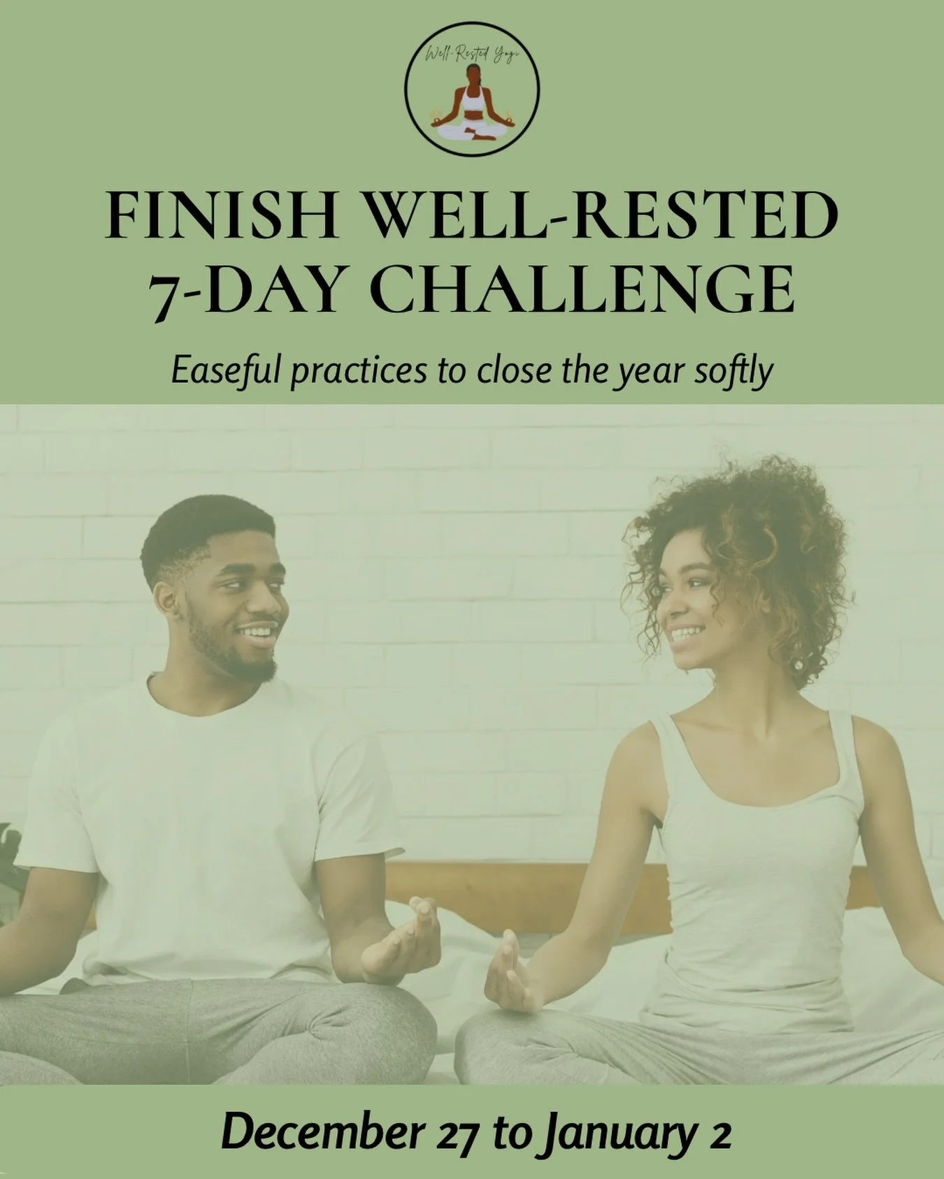 LINK IN BIO TO REGISTER
As the year winds down, so many messages push us to do more and &ldquo;finish strong.&rdquo; What if finishing strong meant finishing well-rested instead?

Finish Well-Rested is a 7-day gentle challenge to close the year with 