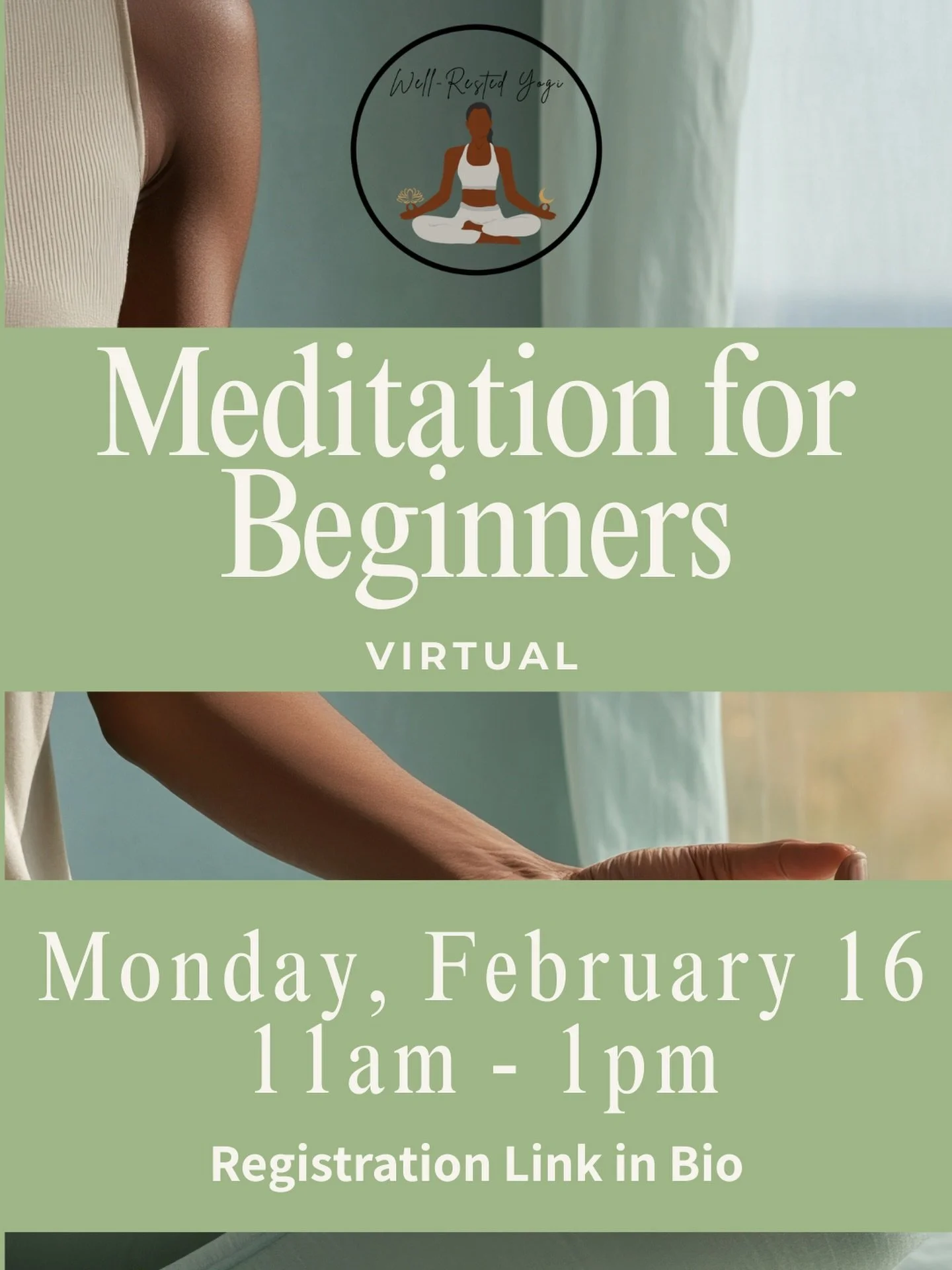Meditation doesn&rsquo;t require silence, stillness, or perfection.
It begins with permission.

If you&rsquo;ve been curious about meditation but unsure where to start, this Introduction to Meditation for Beginners workshop is for you.

We&rsquo;ll e