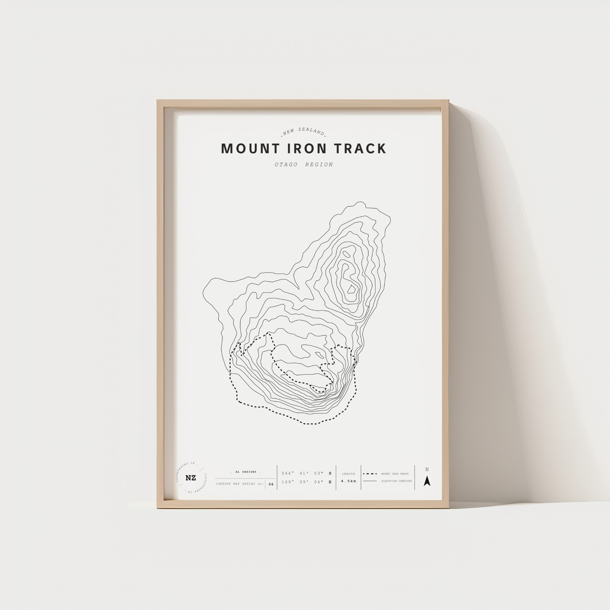 Mount Iron Track Topography